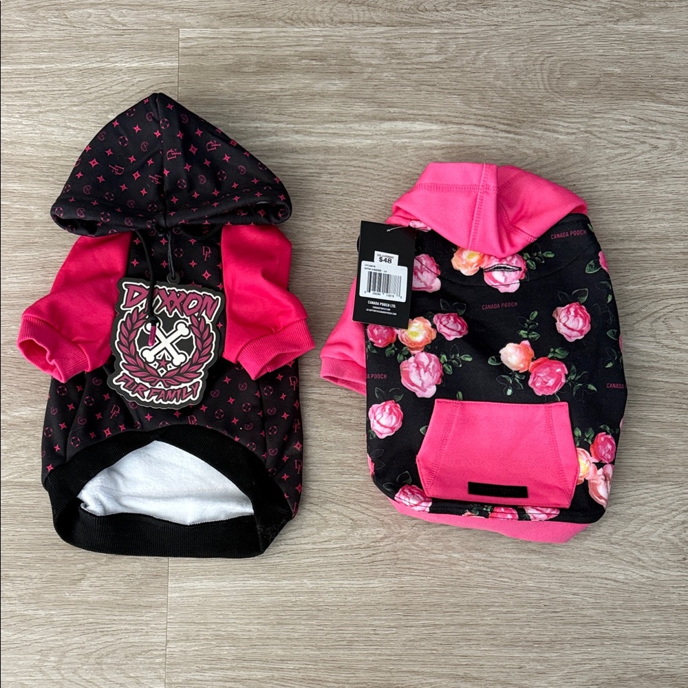 DIXXON & Canada Pooch Boutique Dog Hoodies NEW Med